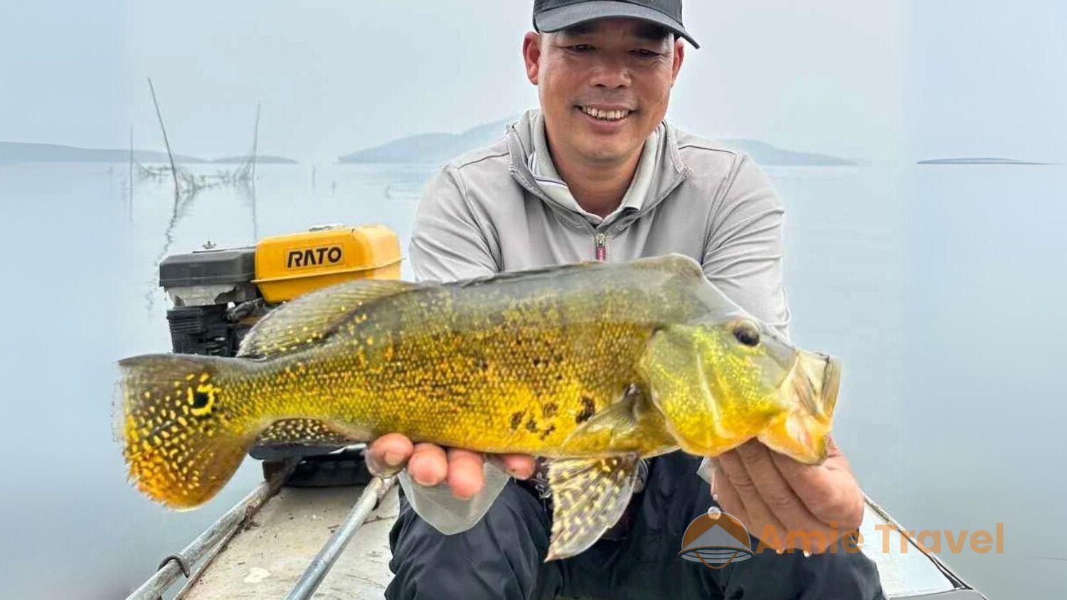 Best-Peacock-Bass-spot-in-Vietnam-Ba-Lake-fishing-guide-with-1,300-islands