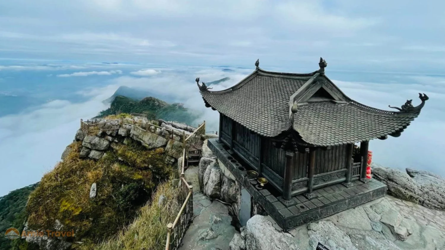 Yen Tu Mountain in winter mist January Vietnam
UNESCO World Heritage Site birthplace of Truc Lam
Zen Buddhism Quang Ninh province spiritual pilgrimage